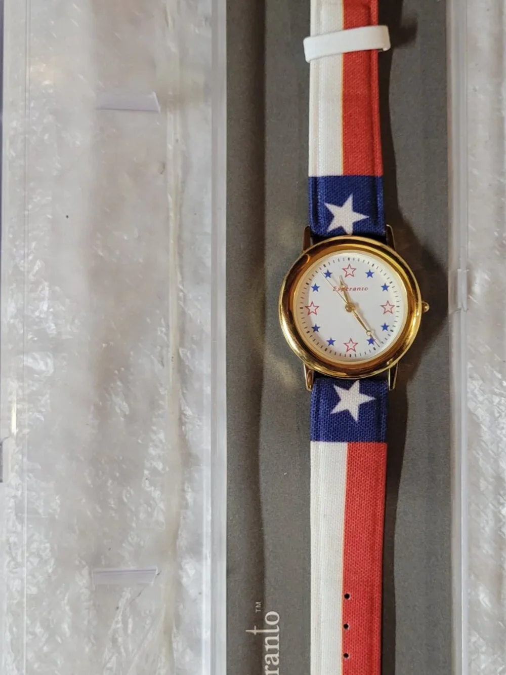 Esperanto USA Patriot Watch - NOS